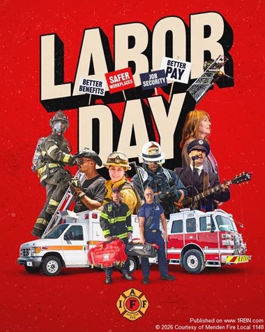 Meriden Fire Local 1148 Marked Labor Day With Union Recognition