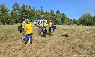Penobscot Crews Battle Five-Acre Wildfire