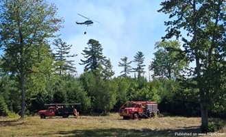 Five-Acre Penobscot Wildfire Draws 12 Departments