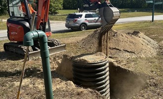 Deering DPW Upgrades Town Hall Cistern