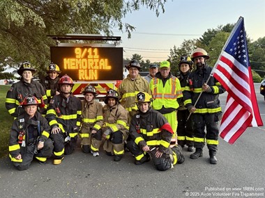 Avon Fire Honors 9/11 with Tribute Run