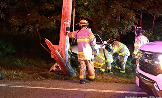 Vehicle into pole