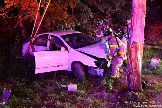 Vehicle into pole