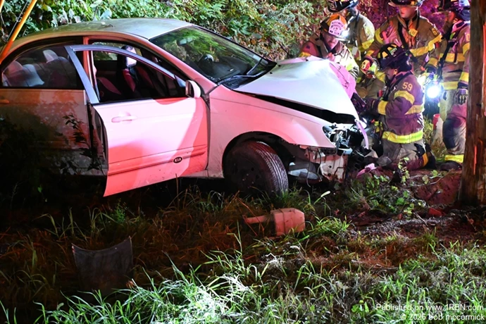 Vehicle into pole