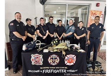 South Brunswick Firefighters Take Recruitment Message to Durga Temple