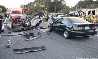 Seven Transported from Three-Vehicle MVA on Route 300 in Newburgh