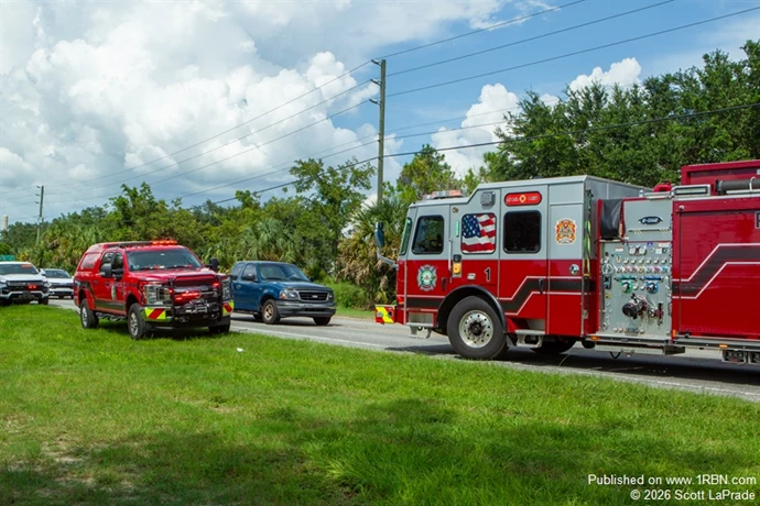 Engine 1 and Bat Chief on scene