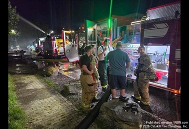 Hands-On Skills Development: Catskill Volunteer Firefighters Focus on Water Supply Mastery