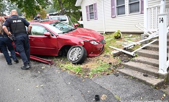 Vehicle into porch