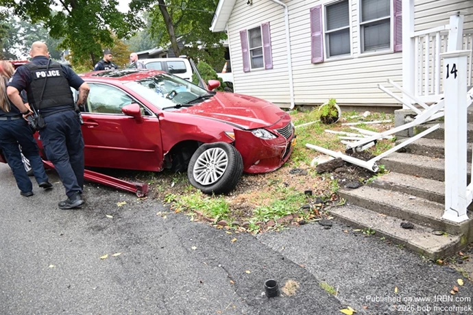 Vehicle into porch