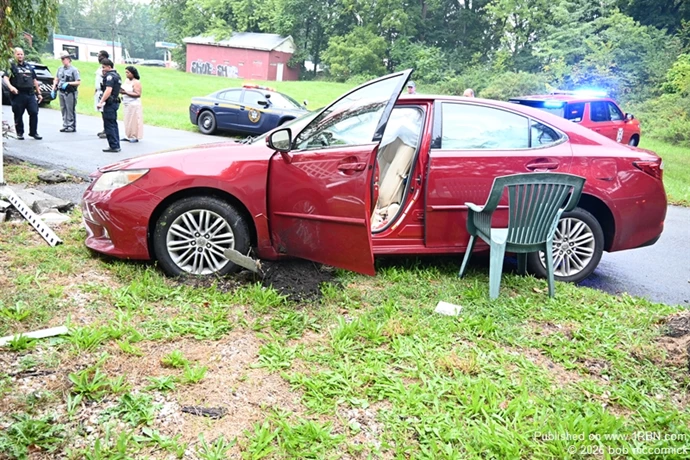 Vehicle into porch