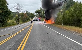 Northwood Fire-Rescue Responded to Route 4 Crash