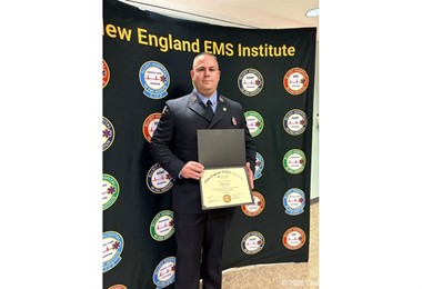 Boxford Firefighter John Kirk Graduates From Paramedic School
