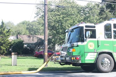 Attic fire in Middle Township