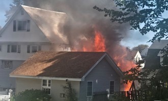 Fitchburg Firefighters Battle Pine Street Building Fire