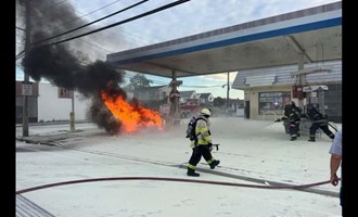 Fire at the Pumps: Valley Stream Firefighters Quell Vehicle Blaze at North Central Avenue Gas Station