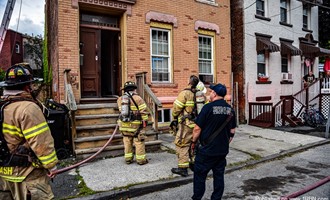 Troy Firefighters Arrive With Smoke Showing On 6th Avenue