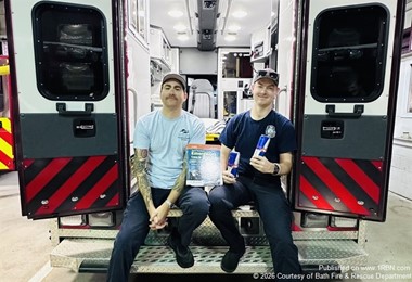 Browne and Grimes Begin Journey to Paramedic Certification