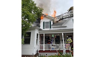 Mutual Aid Crews Join Lisbon Firefighters at Third-Alarm Fire