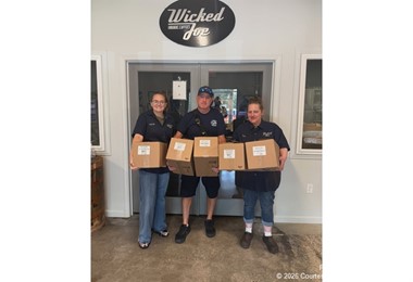 Local Coffee Roaster Supports Topsham Firefighters With Community Donation