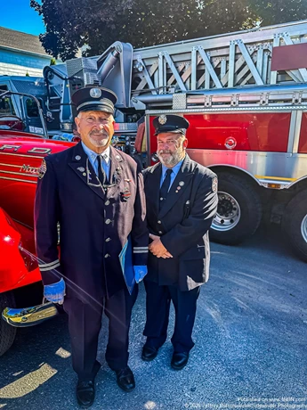 Retired Troy Fire Department Firefighter Eric Wisher & Captain Gary Favro Who Helped Make The 9/11 Ceremony Happen Year After Year.