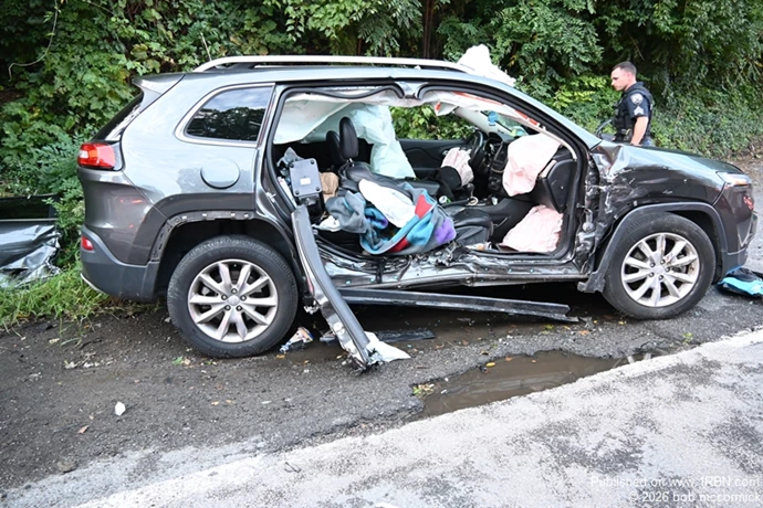 Two Vehicle MVA Entrapment