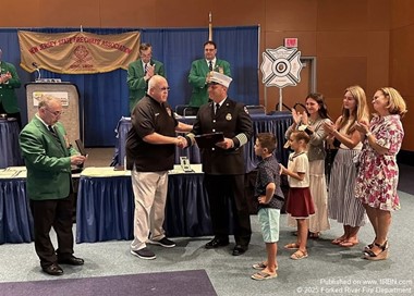 Lakewood Fire Chief Jonathan Yahr Named New Jersey Fire Chief of the Year