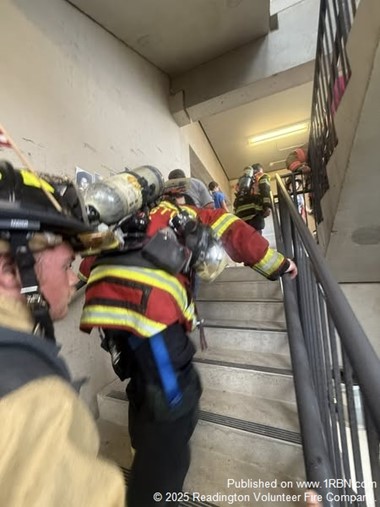 Readington Firefighters Join 9/11 Memorial Stair Climb