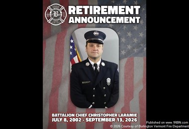 Burlington Fire Battalion Chief Christopher Laramie Retires After 24 Years