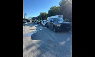Five-Car Chain-Reaction Crash Jams Westbound I-376 During Morning Commute