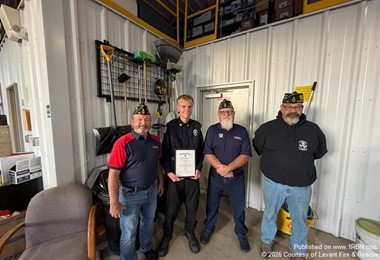 Brayden DeWitt Recognized for Youth Fire Academy Work