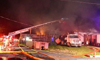 Commerical Structure Fire Draws Aid From Four Towns and Two Counties