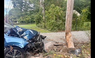 Monroe Crews Assisted After Vehicle Hit Utility Pole