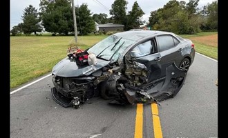 Milmay Volunteer Fire Company Secures Scene of Single-Vehicle Accident on Landis Avenue
