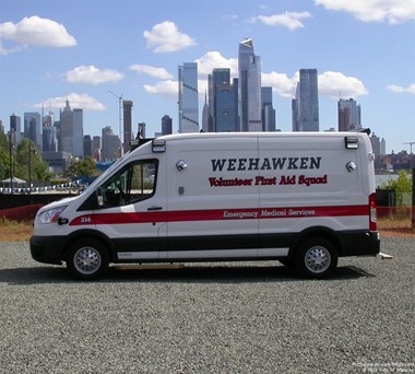 Weehawken Ambulance with NYC Skyline