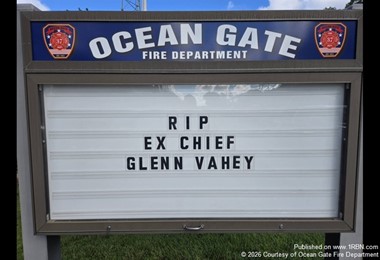 Ocean Gate Fire Department Honored Ex-Chief Glenn Vahey
