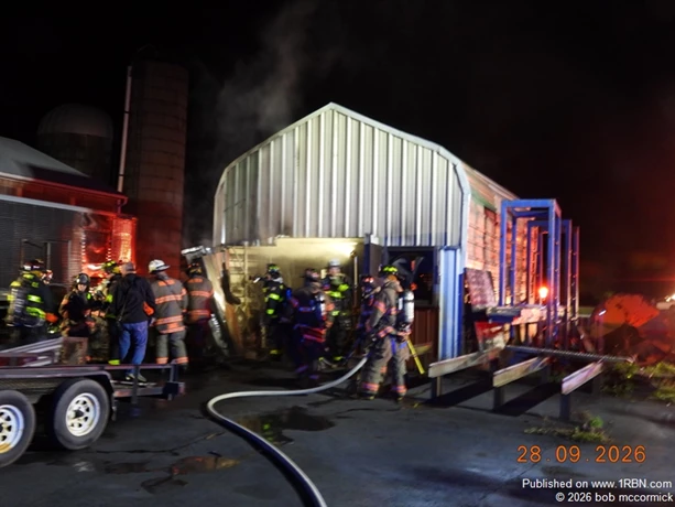 Fire inside building 