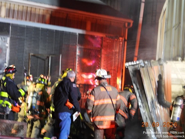 Fire inside building 