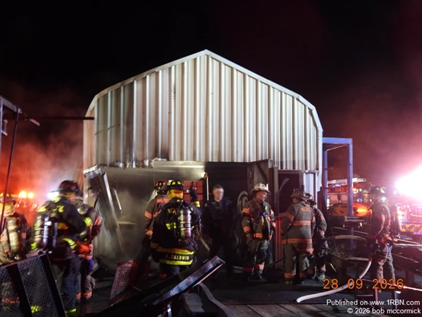 Fire inside building 