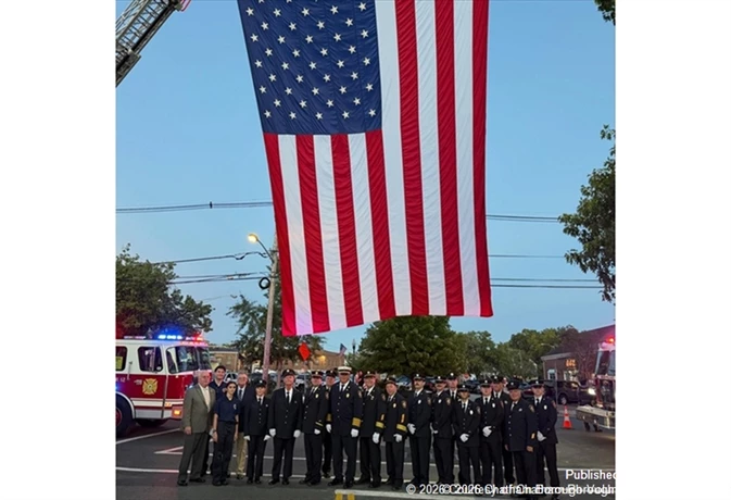 Members of the Chatham Borough Volunteer Fire Department joined first responders and community members for the borough’s annual September 11 remembrance ceremony. Held at the September 11 Memorial in Memorial Park, the ceremony marked 25 years since the attacks and remembered the thousands who were lost, including 13 Chatham residents.