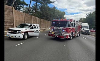 Waldwick Firefighters Handled Route 17 Vehicle Fire