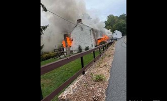 Rural Water Shuttle Deployed: Exeter Crews Assist on Working Earl Township Fire