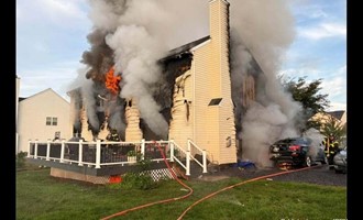 Flames Tear from Garage into Living Quarters in Early-Morning Amity Township Blaze