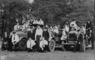 West Paterson Fire Department gathers for a photo back in the 1920