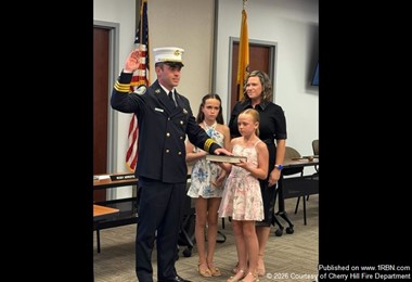Cherry Hill Fire Department Promoted Zach Houck to Battalion Chief