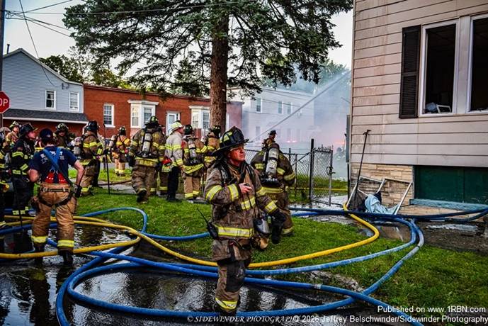 Watervliet Fire Departments Captain In Charge of The 2nd Alarm Scene