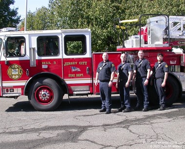 Jersey City Ladder 3 Crew with New Truck