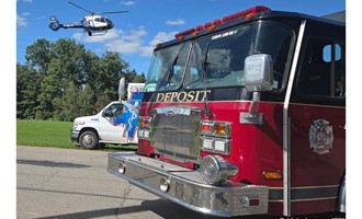 Deposit Crews Respond to House Fire and Medical Emergency