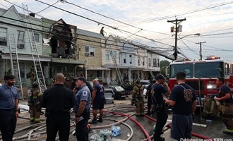 Deadly Four-Alarm Fire Tears Through Jersey City Row Homes