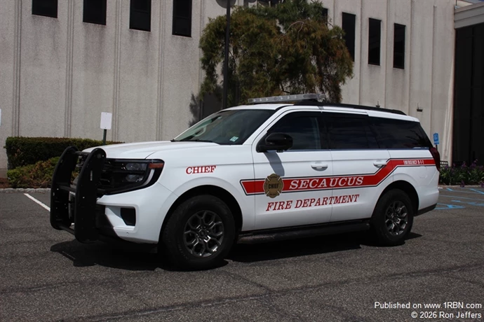 Secaucus Chief of Department Lawrence "Doc" Marciano responds to incidents in this Ford Expedition.